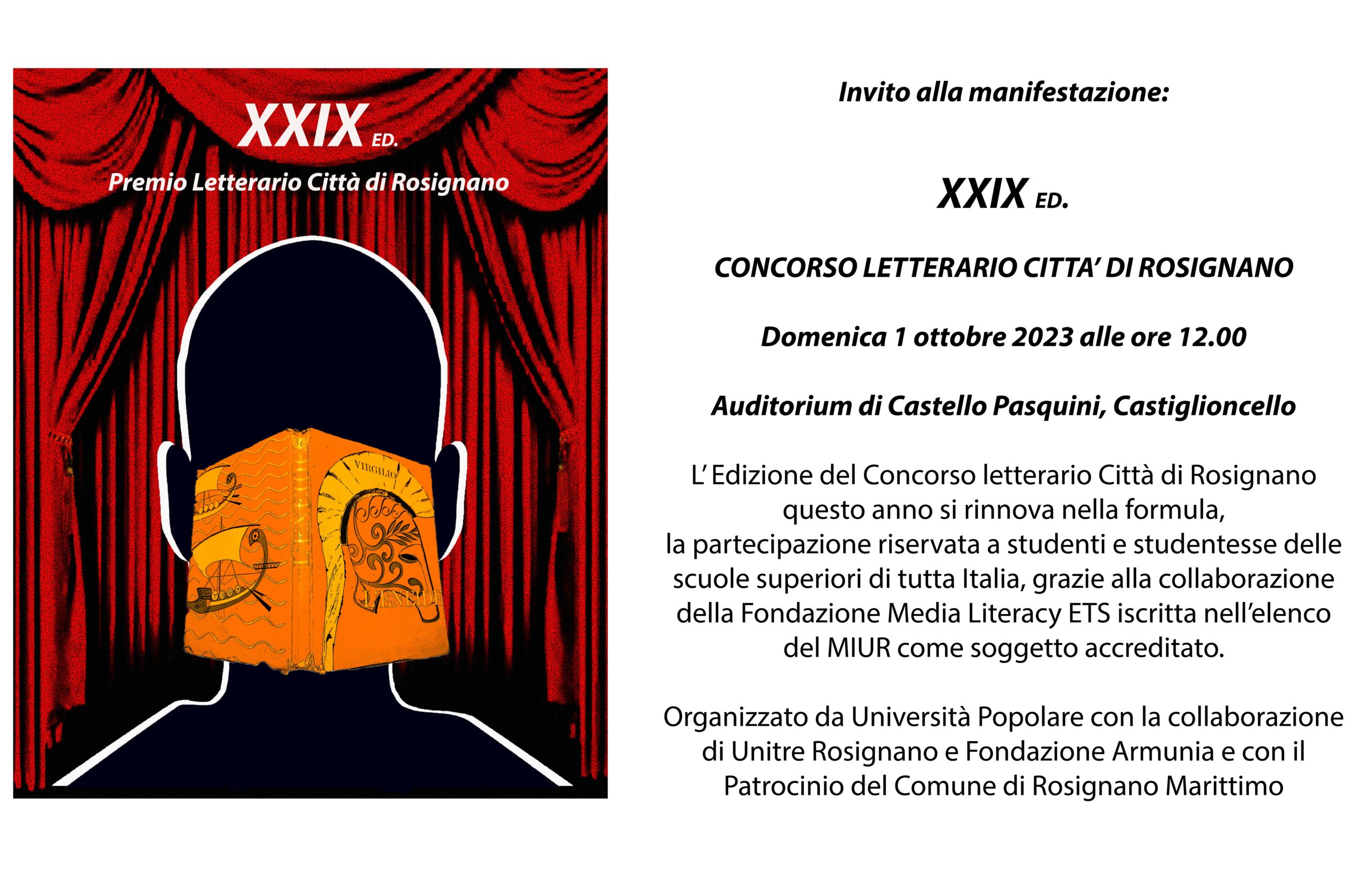 XXIX Concorso Letterario Città di Rosignano